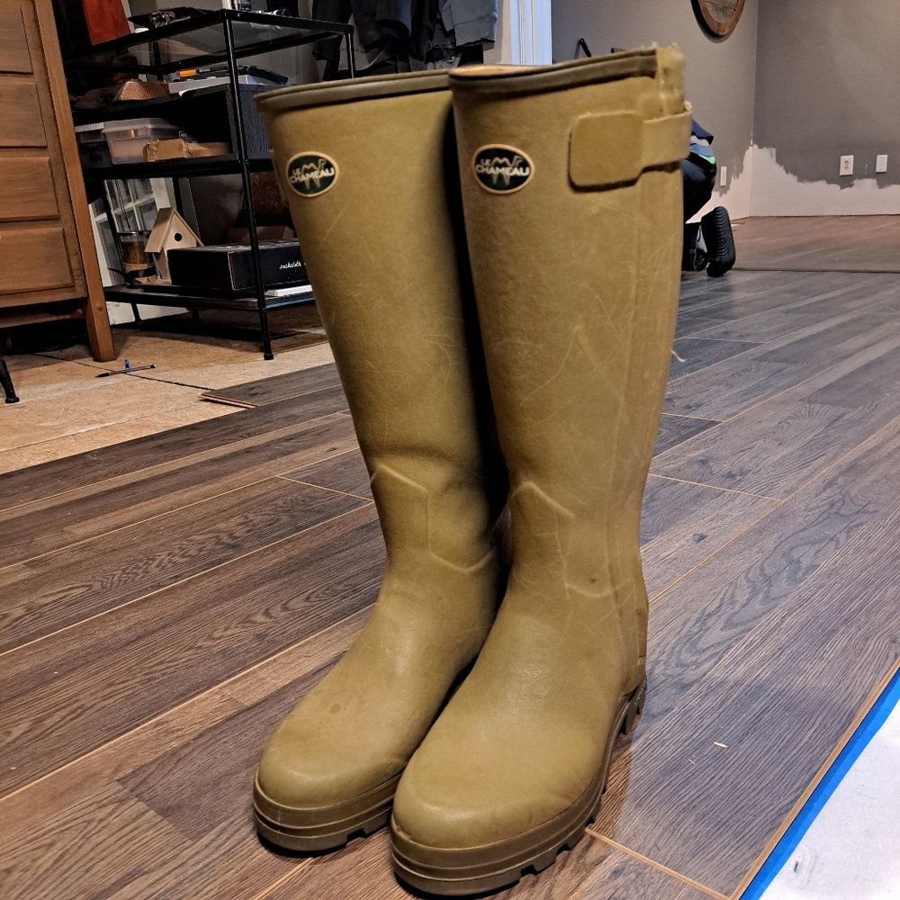 Le Chameau leather lined boots